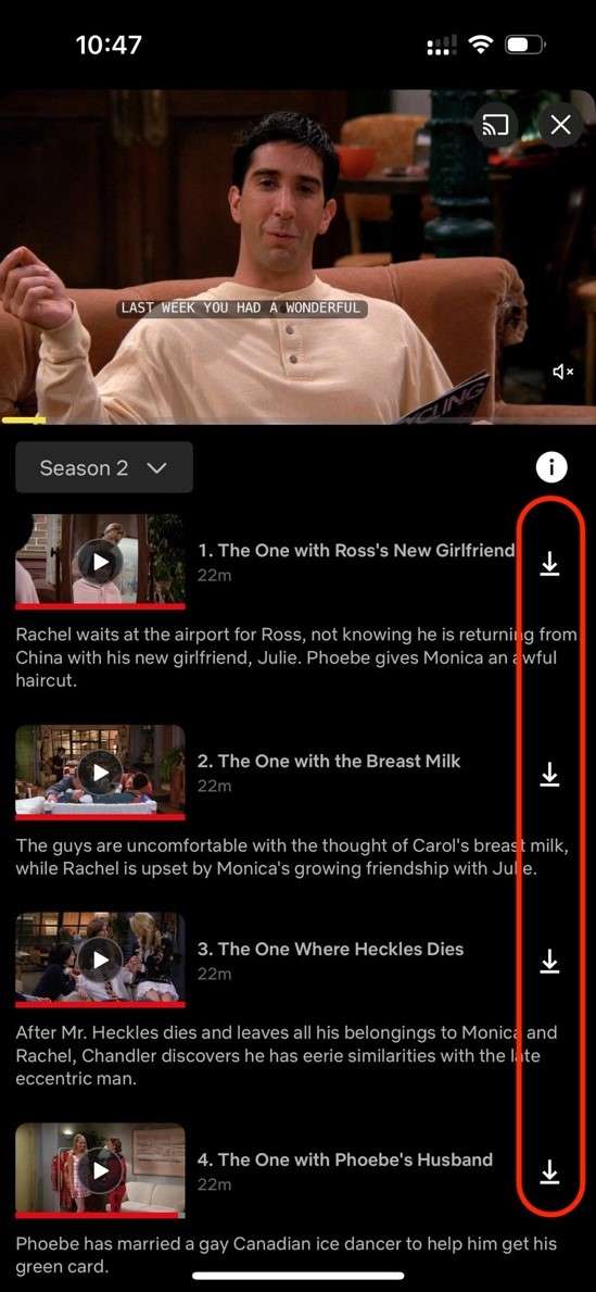 friends download page netflix