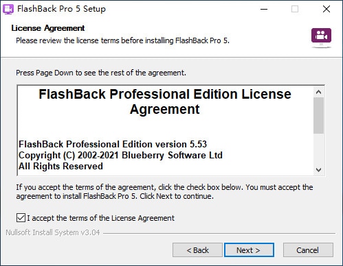 flashback license agreement