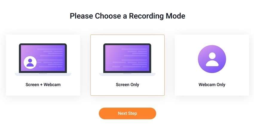 select a flexclip recording mode