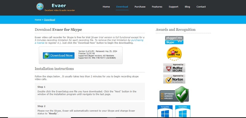 evaer free skype recorder