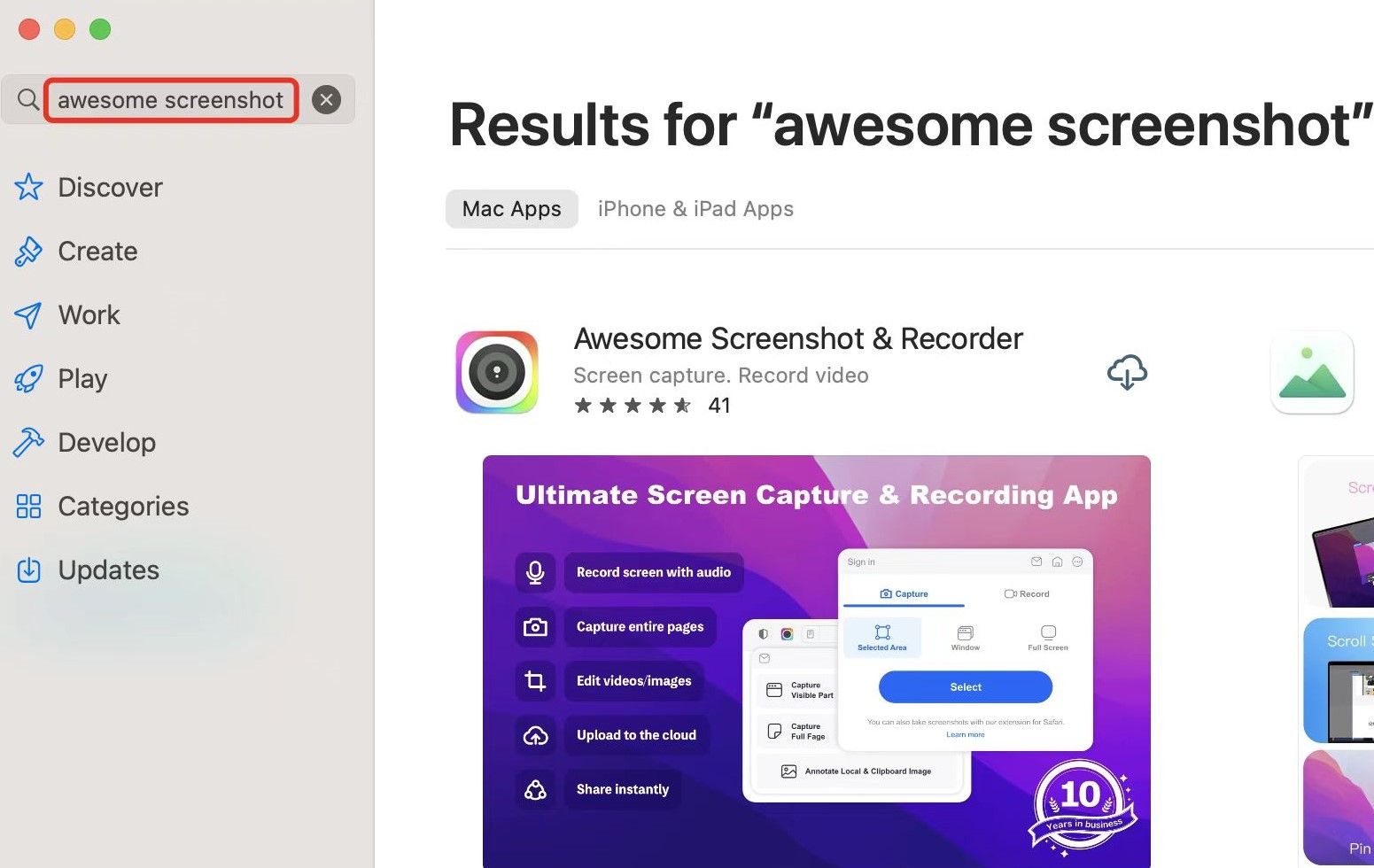 install the awesome screenshot extension