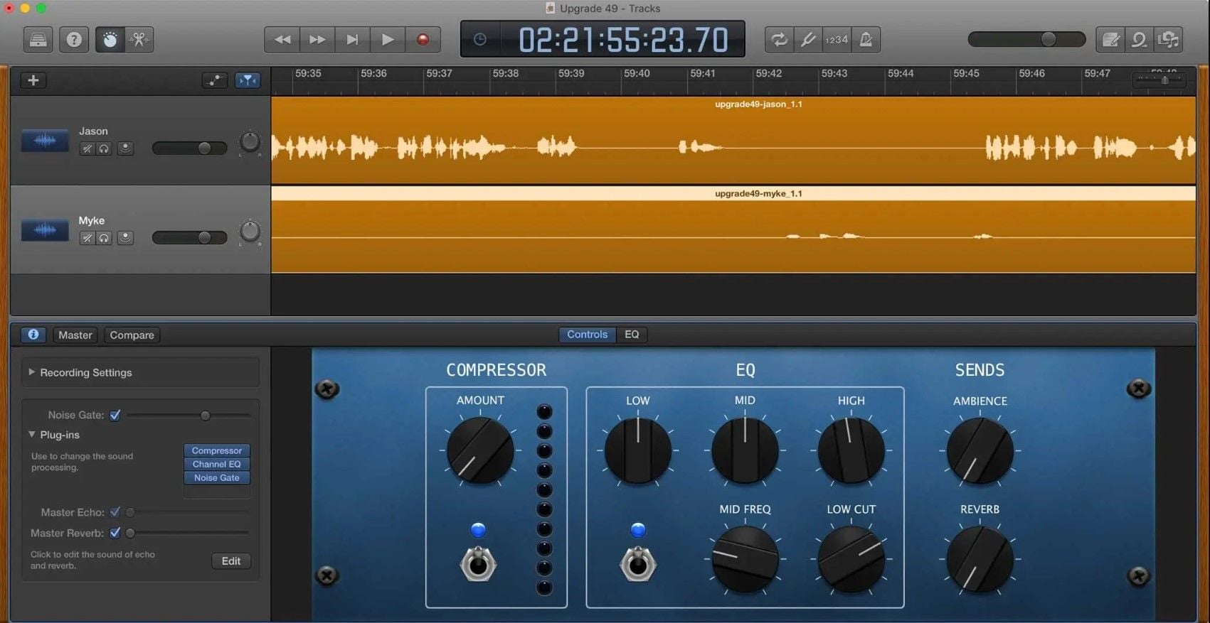 the best garageband settings for podcasts