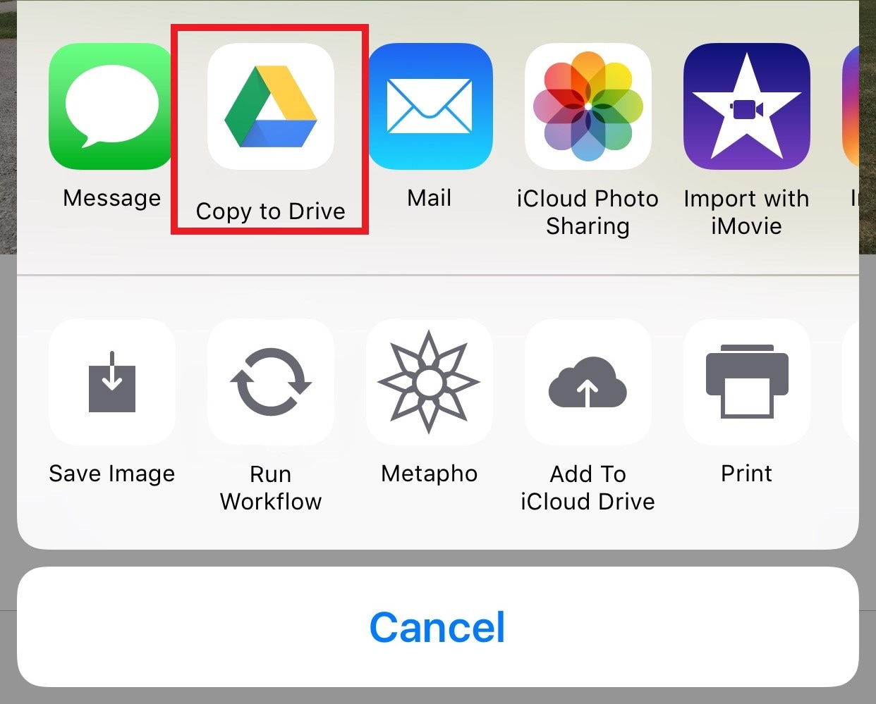 select google drive 