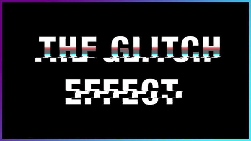 glitch dans after effect