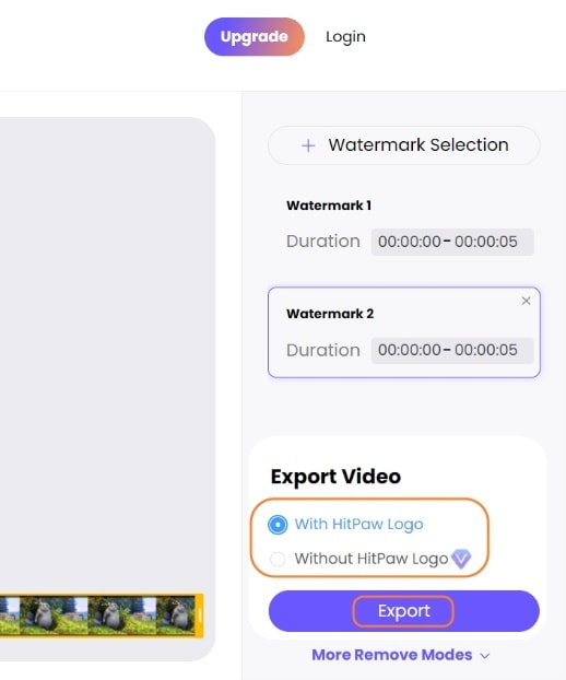 export videos without watermark from hitpaw