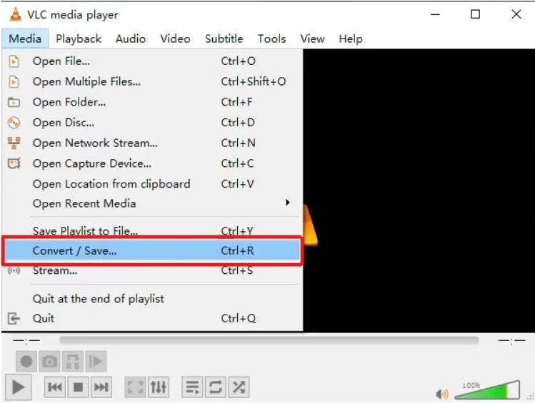 vlc convert or save