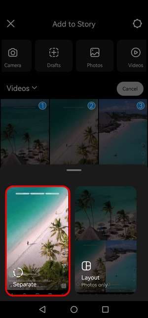 How to Add Multiple Videos to Instagram Story?