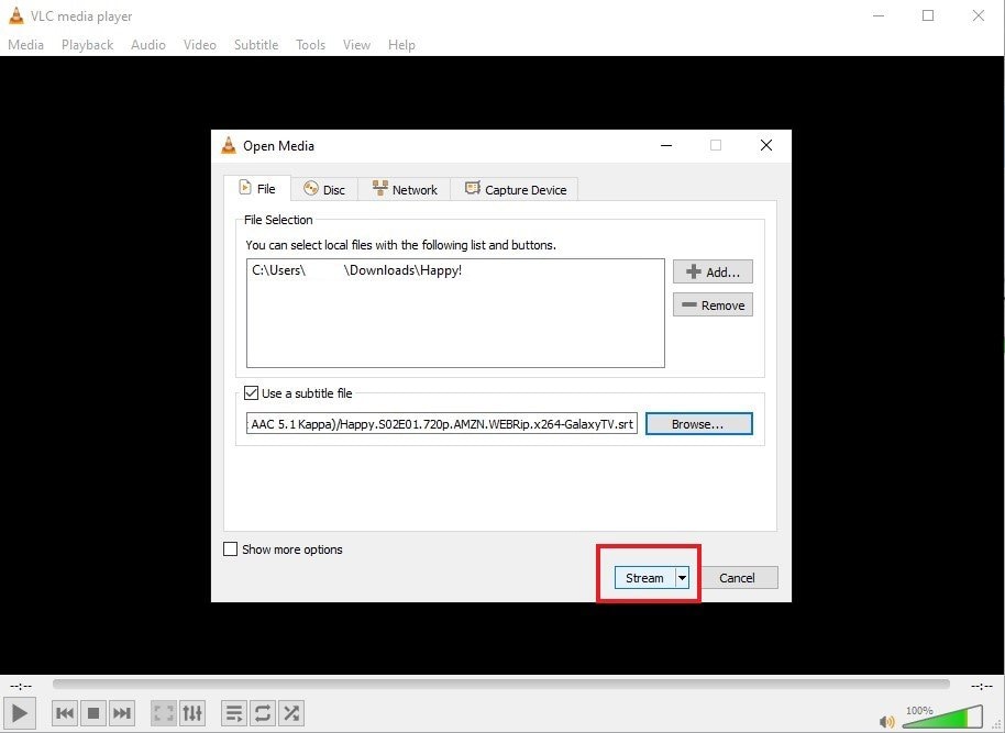 how to add subtitles to a video in vlc