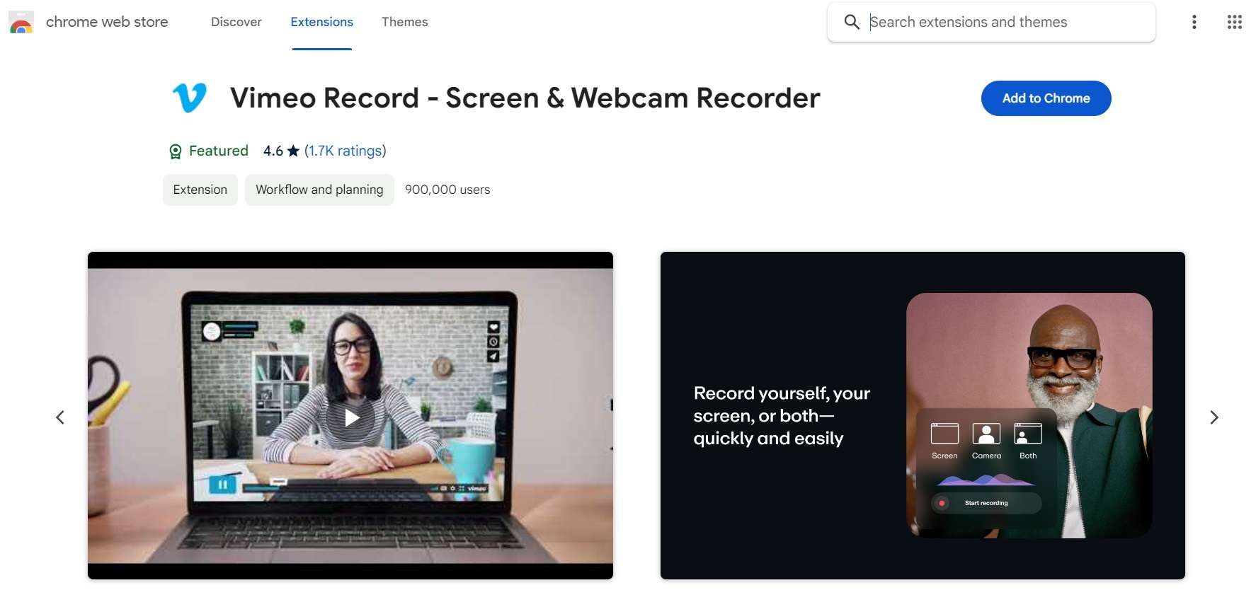 vimeo record chrome extension 