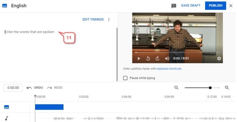 automatically generated subtitles on youtube videos