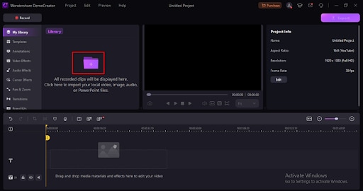 add the video file to the audio extractor