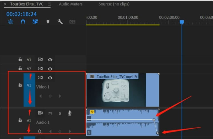 adjust volume on premier pro to fade out audio