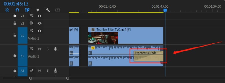 premiere pro exponential fade example