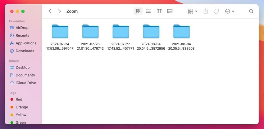 local zoom recordings on a mac