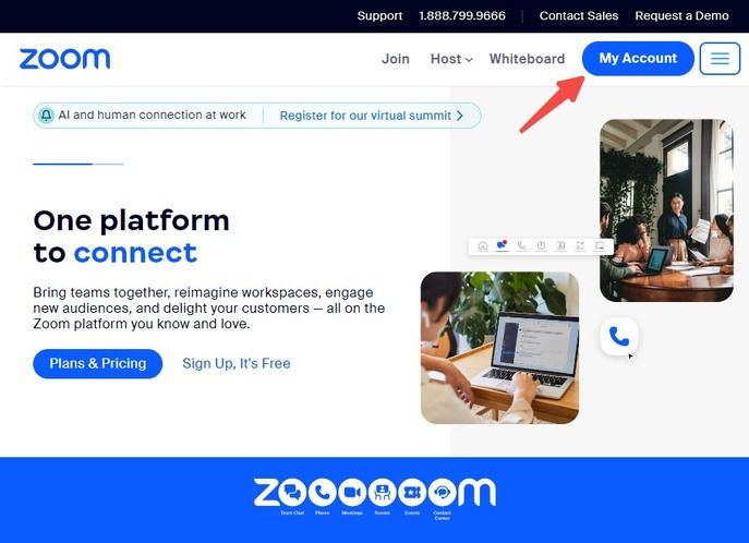 zoom web portal account