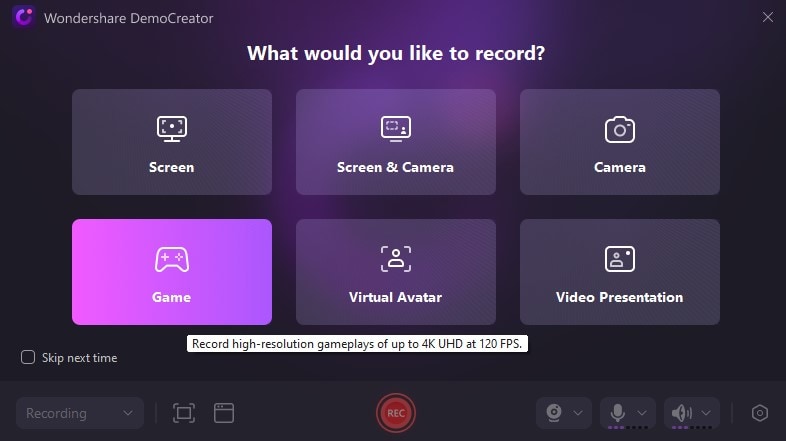 democreator recording styles