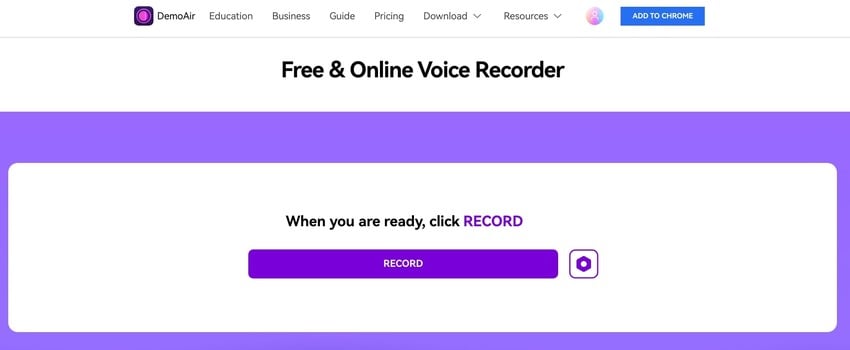 wondershare demoair online voice recorder