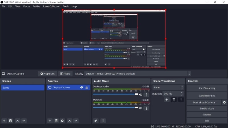 obs studio record vr gameplay controls