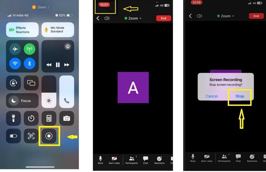 screen recording iOS device