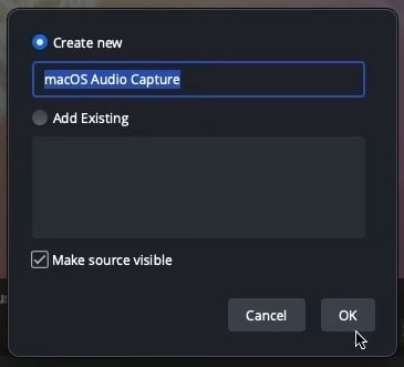 create a new audio capture