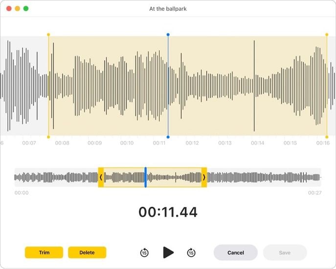 trim your discord voice recording on mac