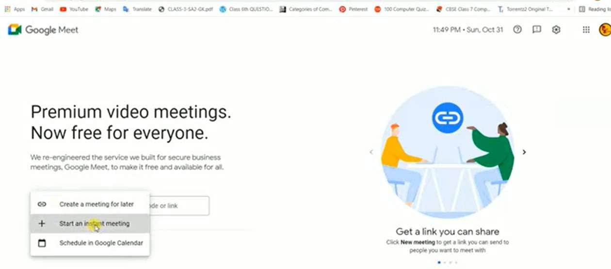 join google  meet on laptop