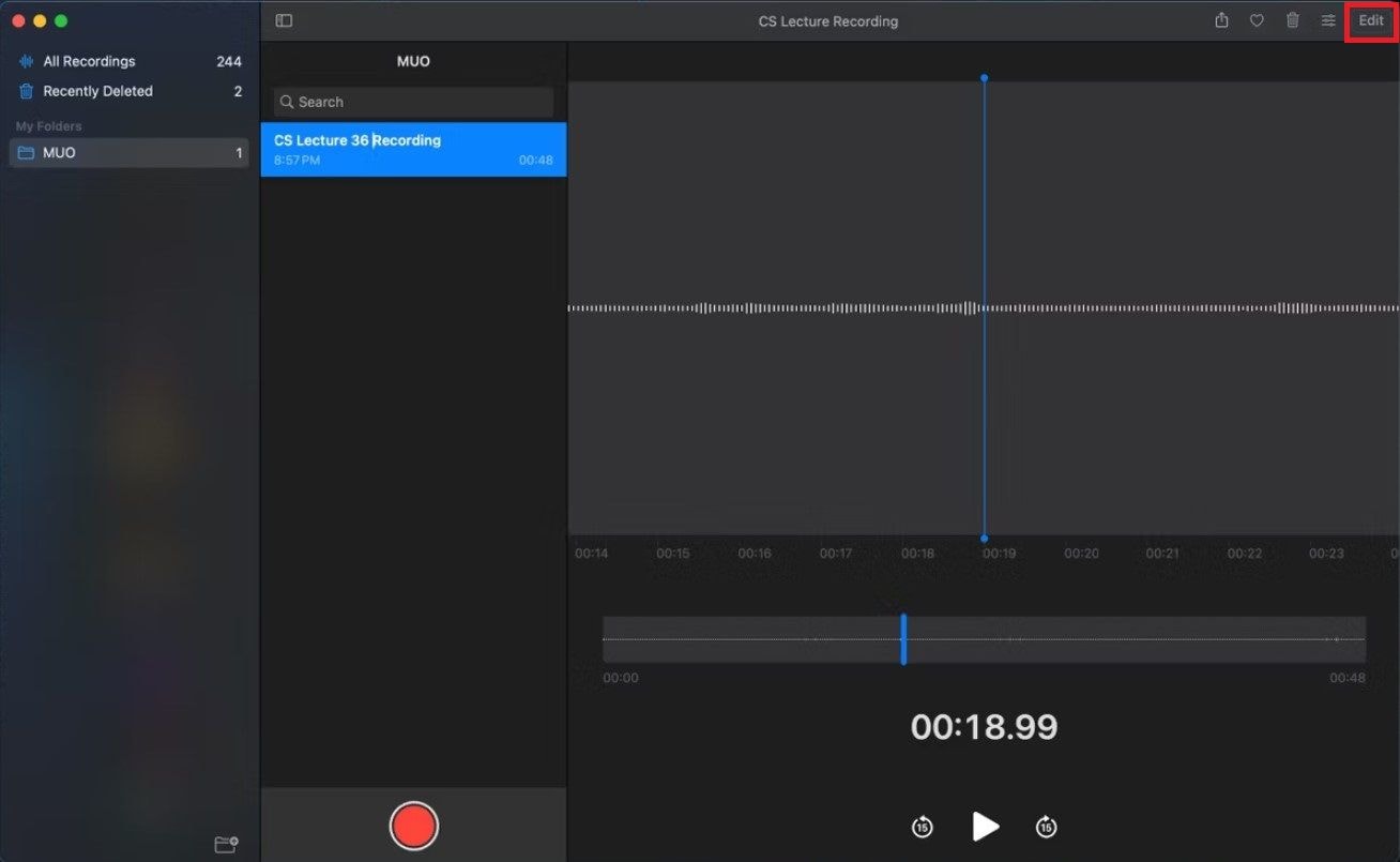 editar grabaciones de sonido con notas de voz