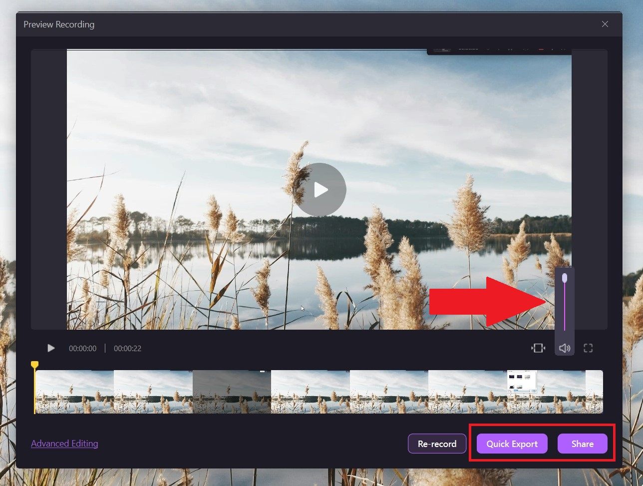 export sound recording from democreator