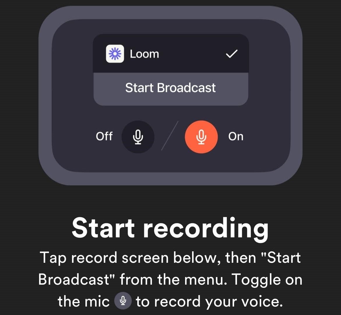 screen record netflix with loom