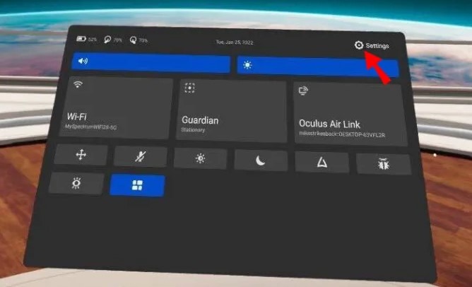 settings for oculus quest 2