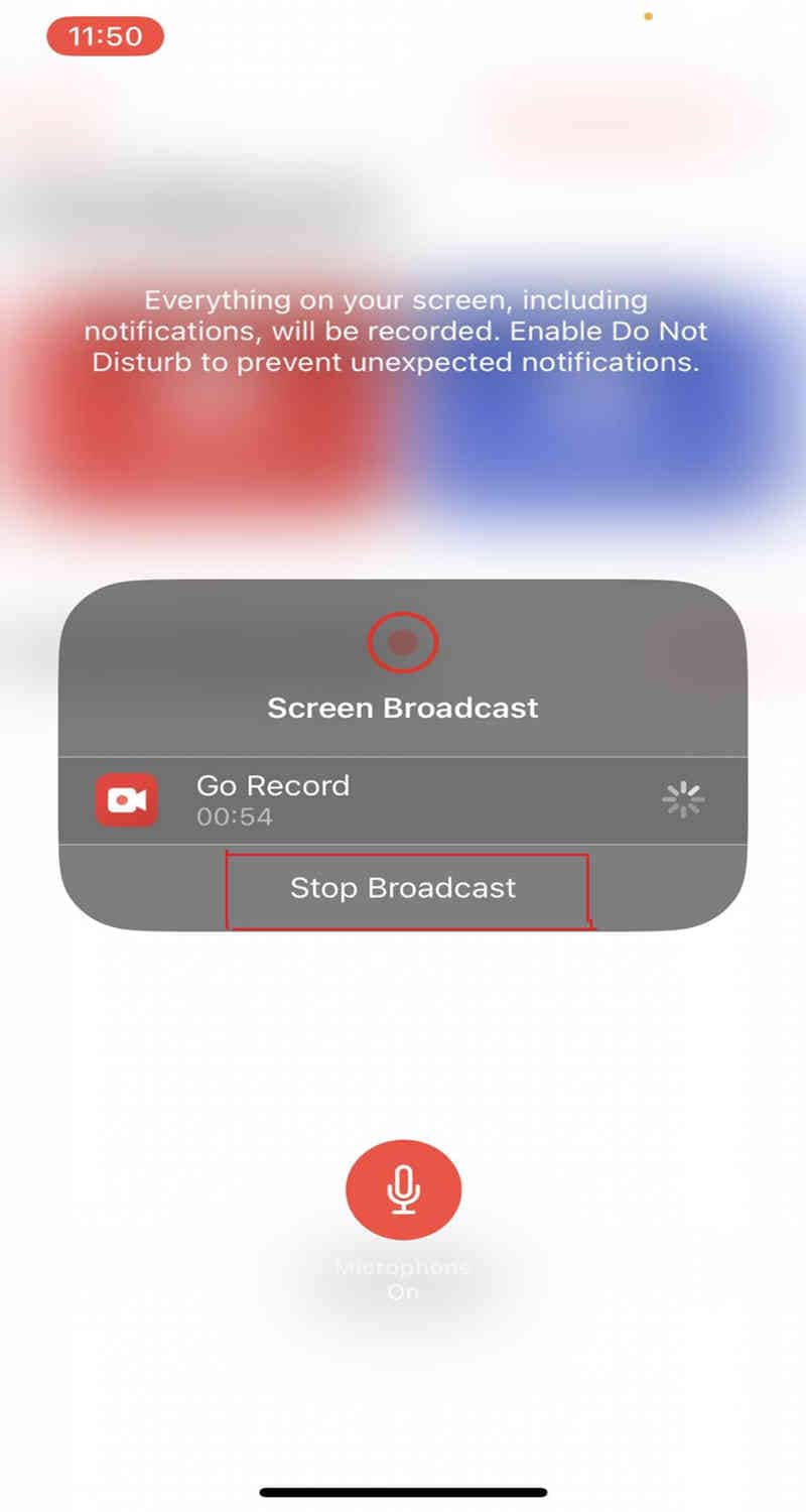 stop broadcast 