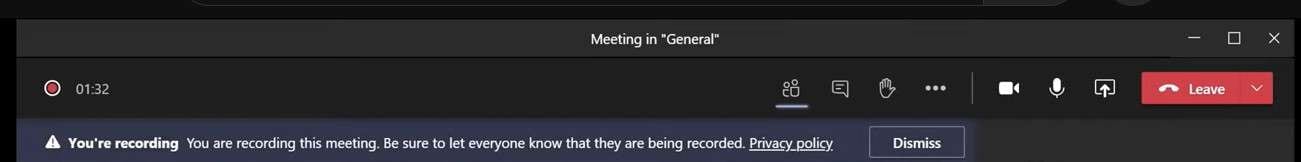 record a teams meeting 
