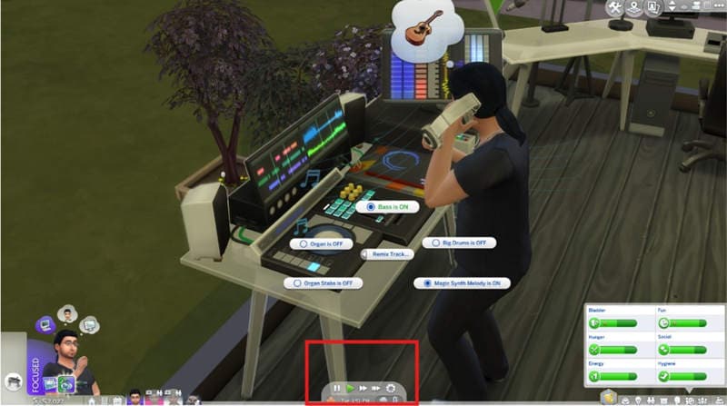 sims grabador integrado