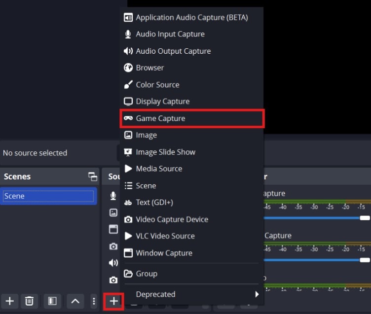 obs game capture