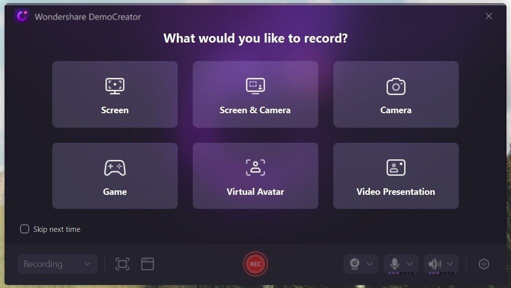 utiliza un grabador de video en pantalla democreator