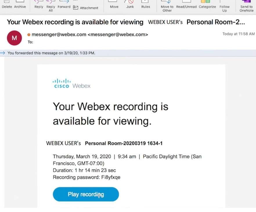 view your meeting recording 