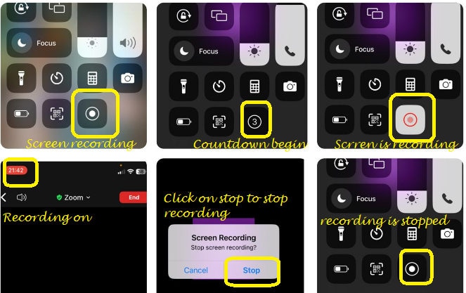 screen recording on iphone.