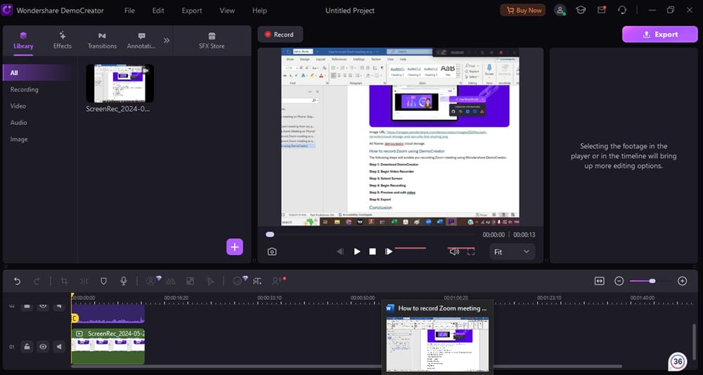 democreator video recorder edit video  