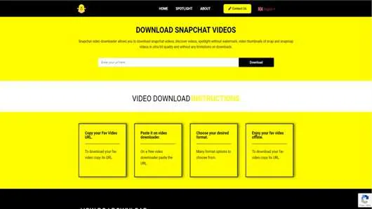 sitio web oficial para descargar videos de snapchat