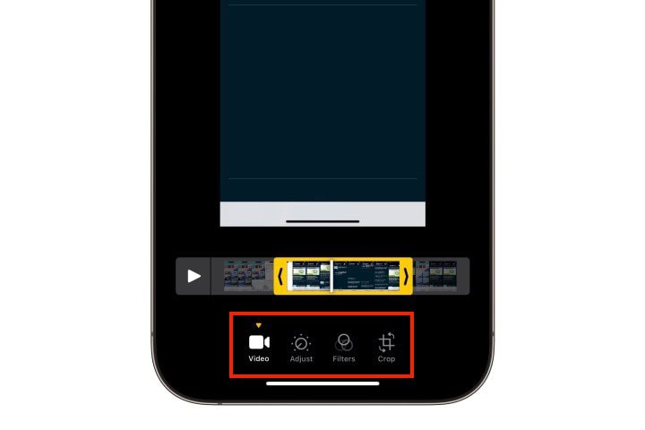 labeled video editing features on newer iphones