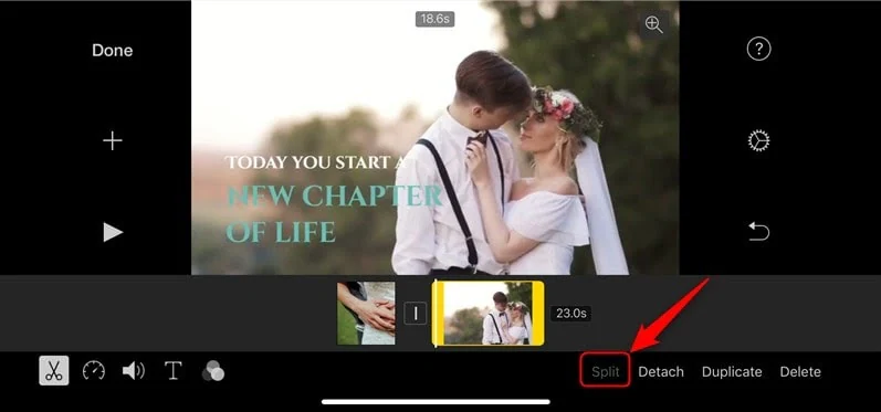 split video on iphone step 3