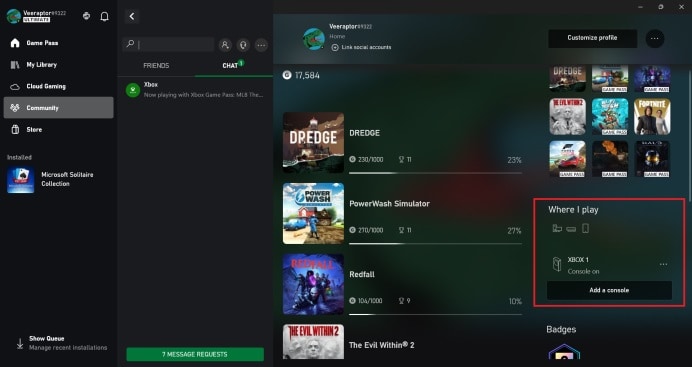 xbox game bar interface