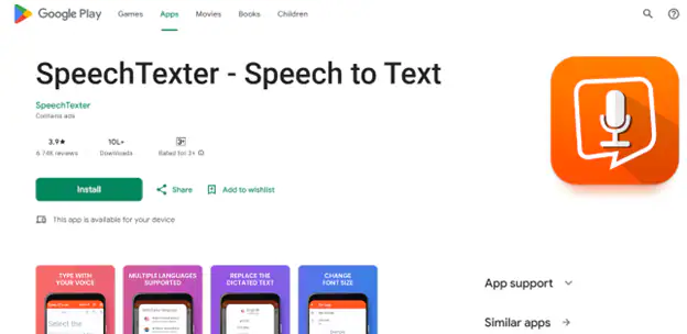 SpeechTexter-homepage