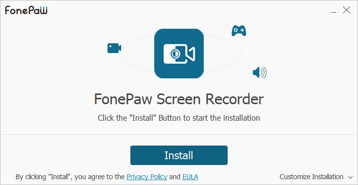 installer FonePaw Screen Recorder