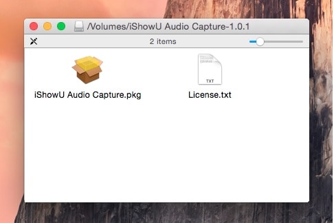 open ishowu audio capture installation file