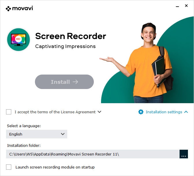 install movavi screen recorder