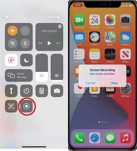 screen record in iphone 12 tutorial