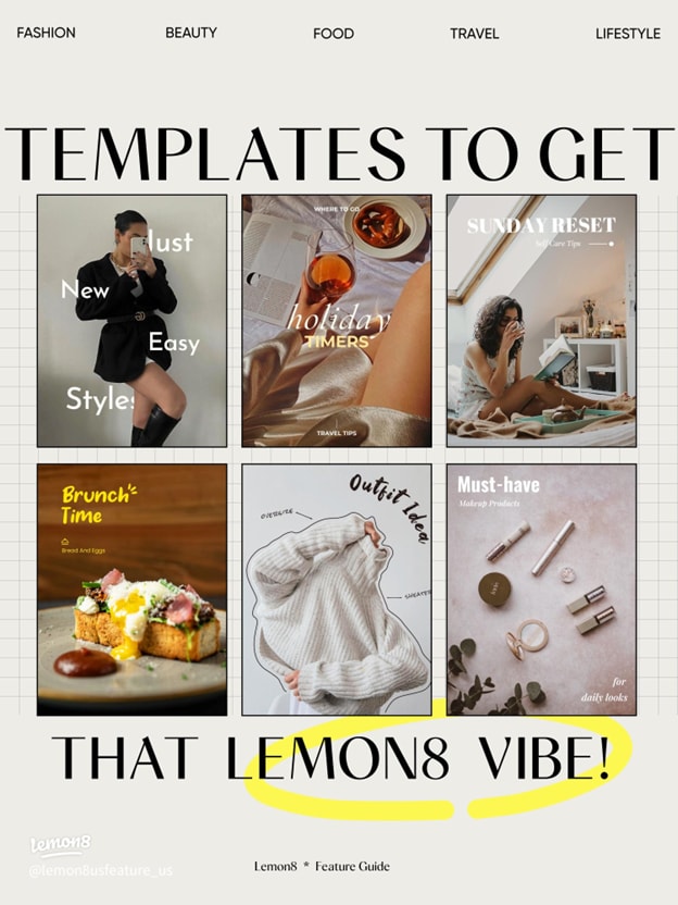  lemon8 templates