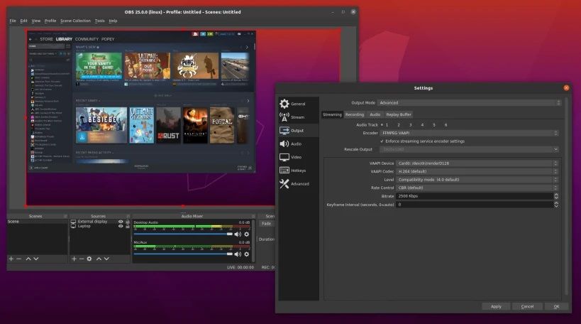 obs studio on linux