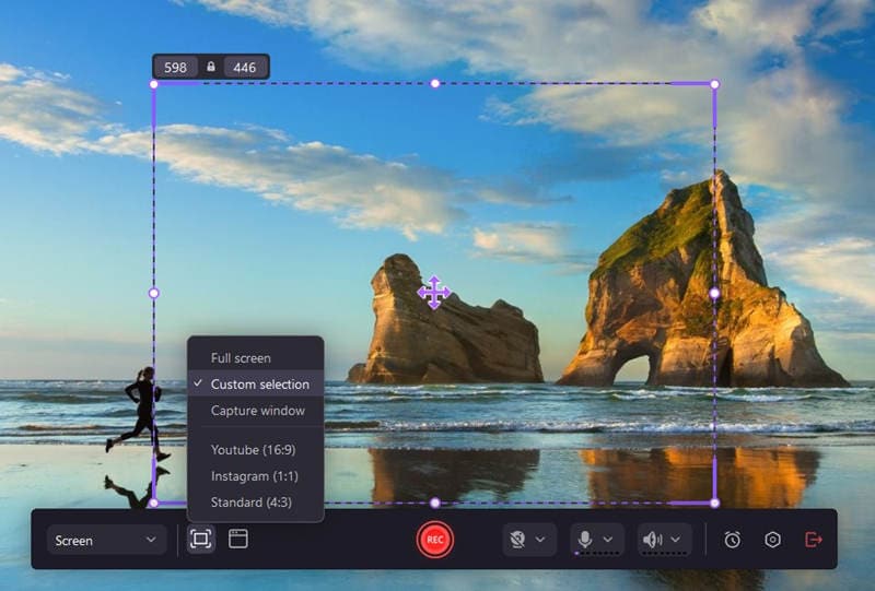 configure recording settings